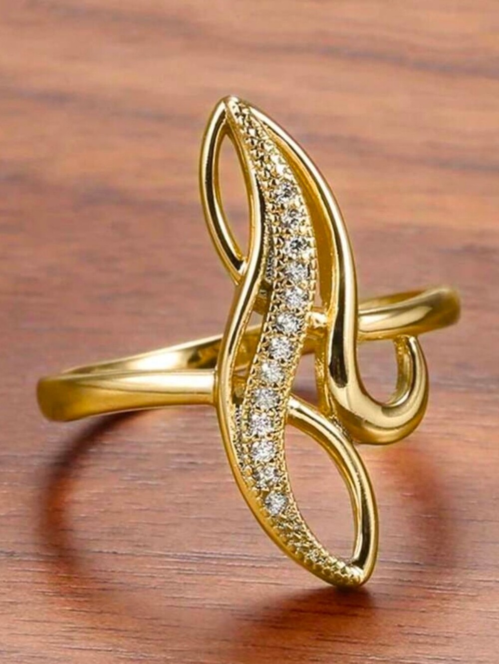 $8 Each Or Bundle 5/$20 Elegant Gold Tone Swirl Ring